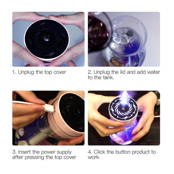 Portable USB Colour changing Ultrasonic Aroma Oil Diffuser