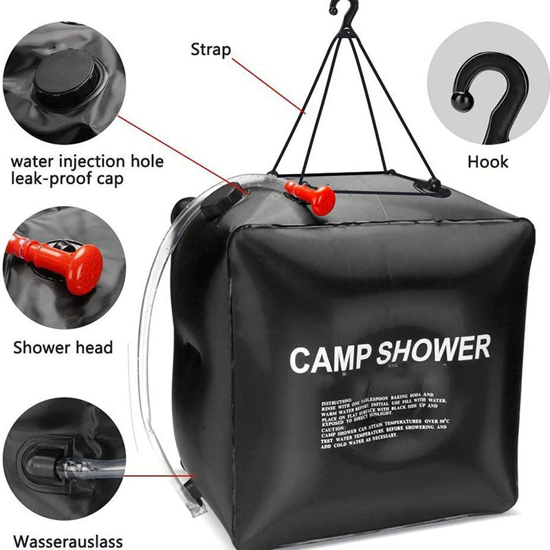 Portable Outdoor Shower Bag 40L