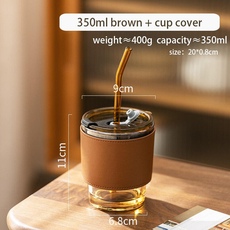 Transparent Coffee Cup With Lid