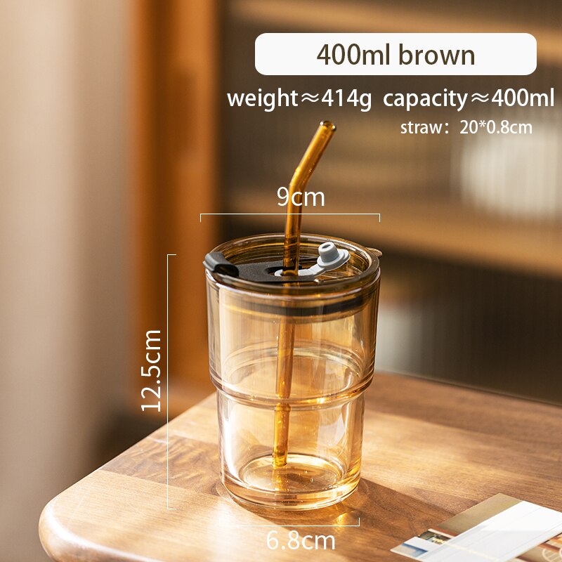 Transparent Coffee Cup With Lid
