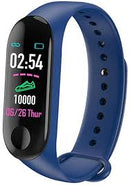 M4 Smart Wristband IP65 Waterproof Watch Blood Pressure Heart Rate Monitor Fitness Tracker Smart Bracelet Blue