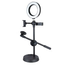 4 in 1 Mobile stand with light and Mic holder